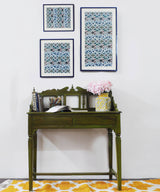 Alden Carved Study Table - Zufolo Designs