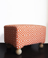 Fury Orange Pouf - Zufolo Designs