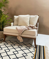 Dome Teak Velvet Chair - Zufolo Designs