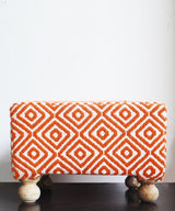 Fury Orange Pouf - Zufolo Designs