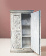 Antique Carved Armoire  / Cabinet - Zufolo Designs