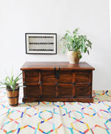 Grand Antique Panelled Sheesham Chest - Zufolo Designs