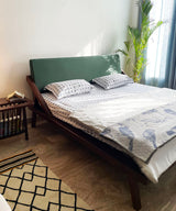 Turn Around Green Wood Bed - Zufolo Designs