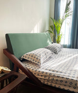 Turn Around Green Wood Bed - Zufolo Designs