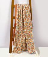 Poppy Orange throw blanket - Zufolo Designs