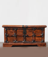 Mini Antique Panelled Sheesham Chest - Zufolo Designs
