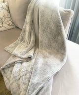 The Grey Fur Wave Throw Blanket
