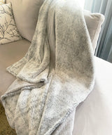 The Grey Fur Wave Throw Blanket - Zufolo Designs