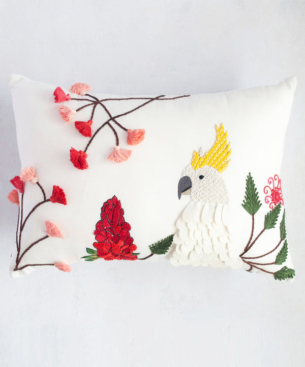 Cockatoo Parrot Cushion