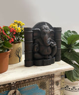 Coal Pillared Ganesha Sculpture - Zufolo Designs