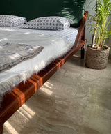 Turn Around Green Wood Bed - Zufolo Designs