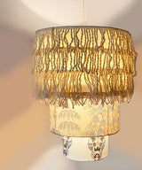 Fringed Pendent  Three Tier Lamp Shade - Zufolo Designs