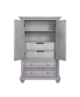 Grey Distressed armoire / dresser