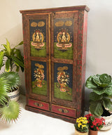 Zen Hand Painted Armoire  / Cabinet - Zufolo Designs