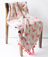 Pop up Flamingo Throw Blanket