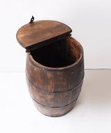 Convertible Barrel Side Table Into Storage - Zufolo Designs