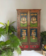 Zen Hand Painted Armoire  / Cabinet - Zufolo Designs