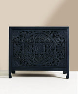 Midnight Lunar Carved Dresser - Zufolo Designs