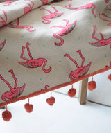 Pop up Flamingo Throw Blanket