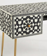 Vegan Inlay BW White Desk / Study Table