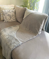 The Grey Fur Wave Throw Blanket - Zufolo Designs