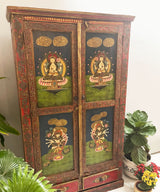 Zen Hand Painted Armoire  / Cabinet - Zufolo Designs