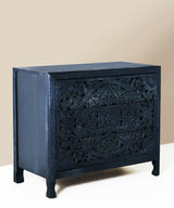 Midnight Lunar Carved Dresser - Zufolo Designs