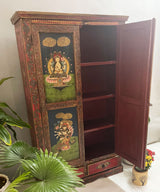 Zen Hand Painted Armoire  / Cabinet - Zufolo Designs