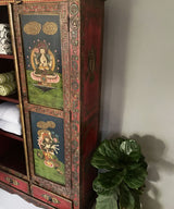 Zen Hand Painted Armoire  / Cabinet - Zufolo Designs
