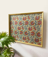 Indo Flower Gold Wall Art - Zufolo Designs