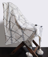 Tasseled Snow Throw Blanket - Zufolo Designs