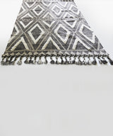 Grey Wall Fringed Rug - Zufolo Designs