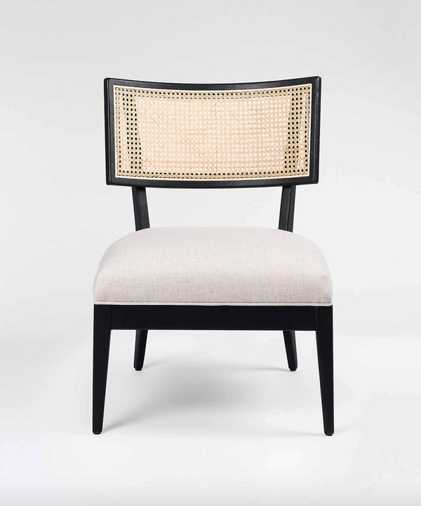 Black Cane Lounge Chair