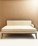 Dome Teak Velvet Two Seater Sofa - Zufolo Designs