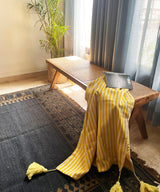 Teak Wood Rattan Bench - Zufolo Designs