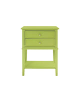 Lime Green Night Stand / End Table - Zufolo Designs
