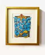 The Blue Ganesha Wall Art - Zufolo Designs