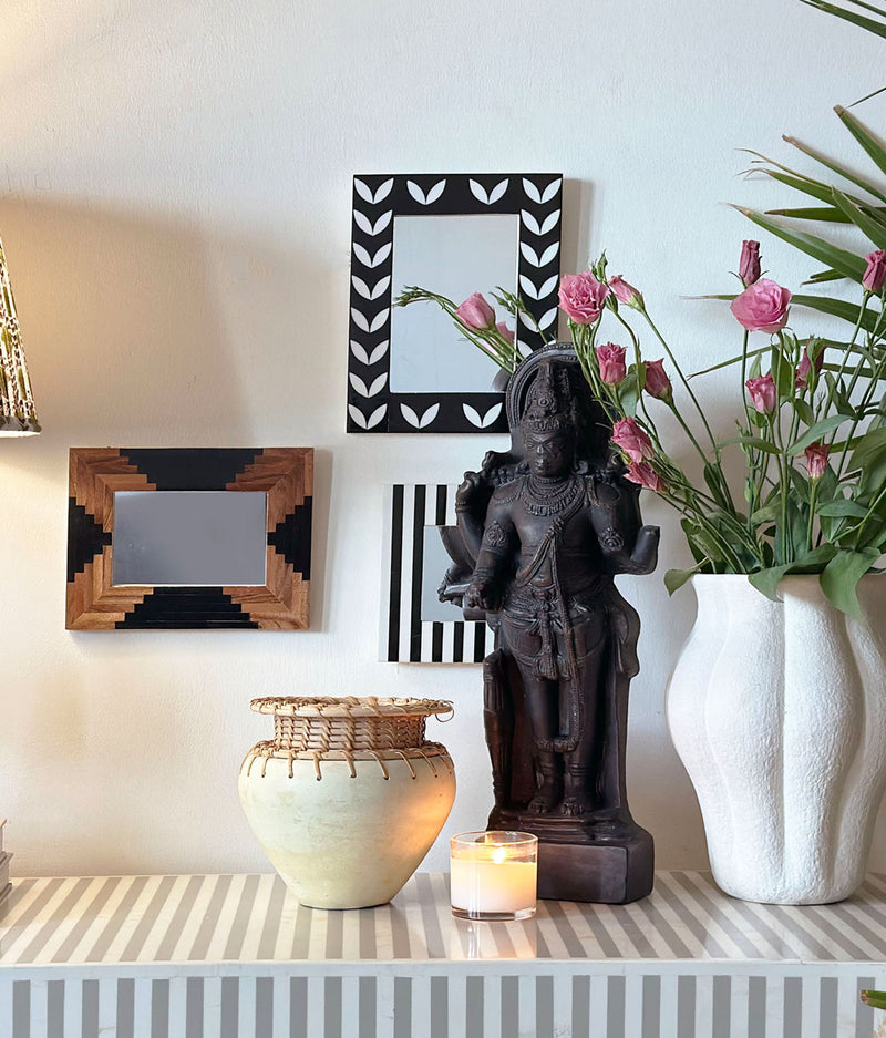 Ancient Black Guardian Statue