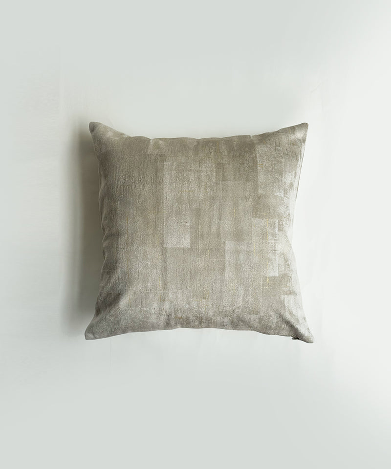 Grey metallic cushion cover