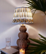 Cane Curve Block Print Lamp