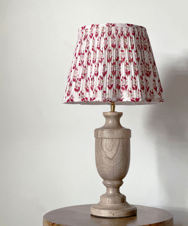Vintage Rose Pleated Lamp