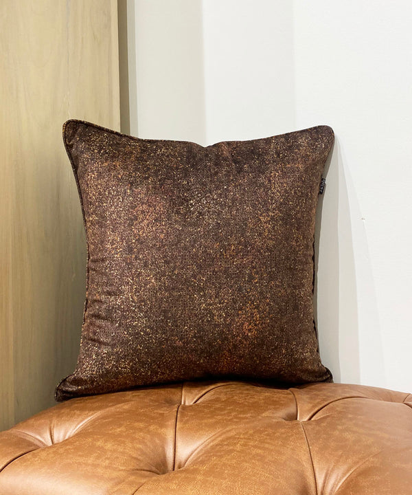 Mocha Wood Velvet Cushion Cover