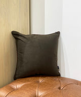 Mocha Wood Velvet Cushion Cover