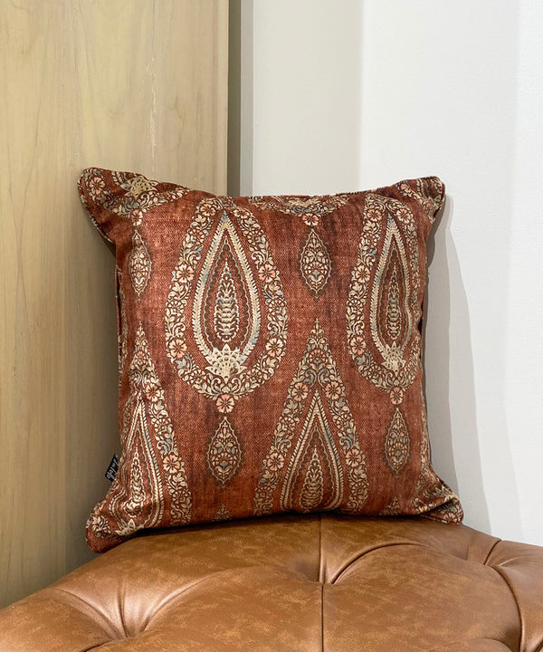 Copper Pazzo Velvet Cushion Cover