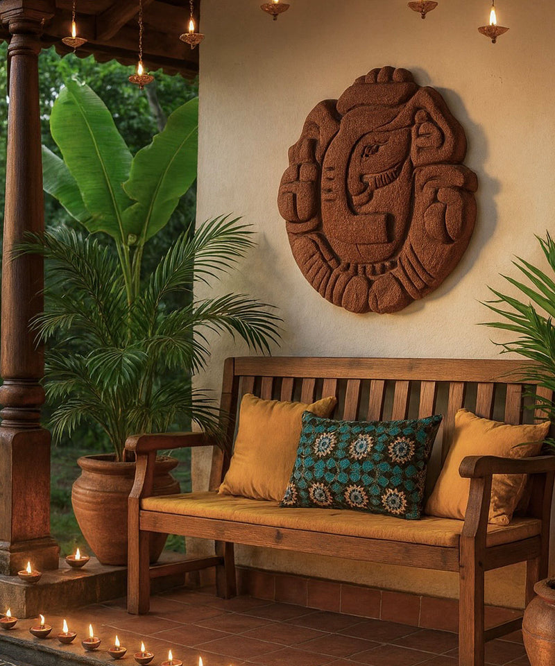 Wall Relief Ganesha - Zufolo Designs