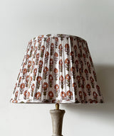 Floral Buti Scallop Cotton Lampshade