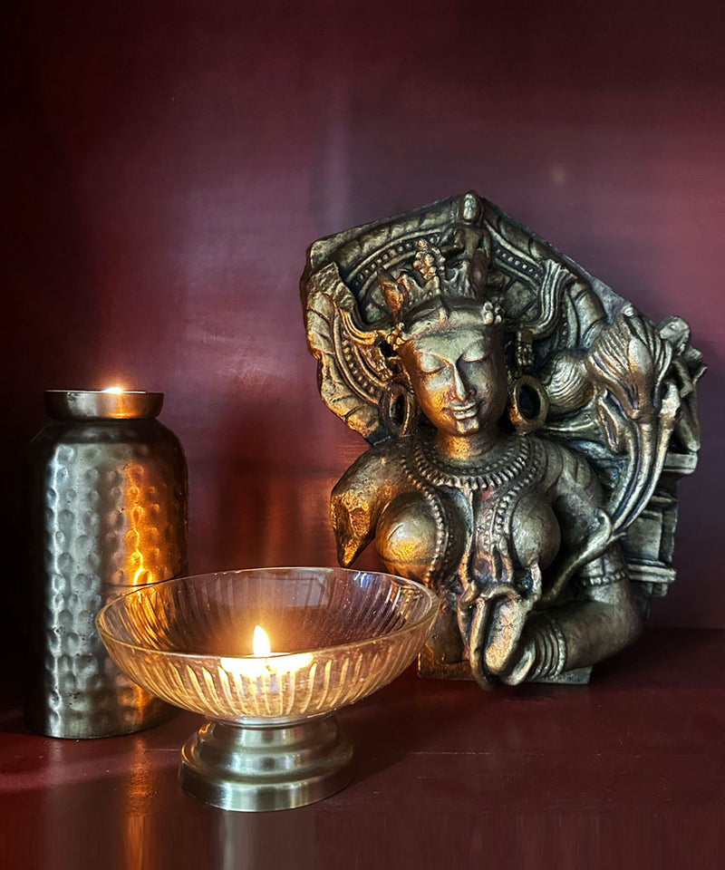 Antique Gold Tara Sculpture - Zufolo Designs