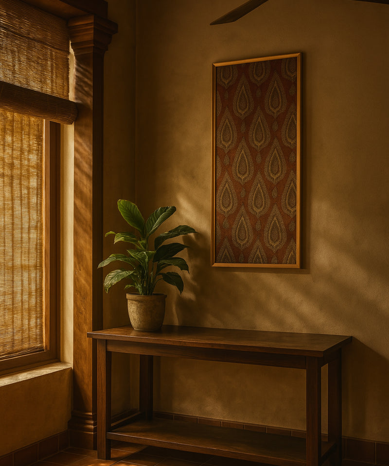 Copper Pazzo Textile Wall Art