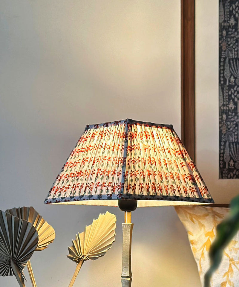 Pleated Floral Lamp Shade