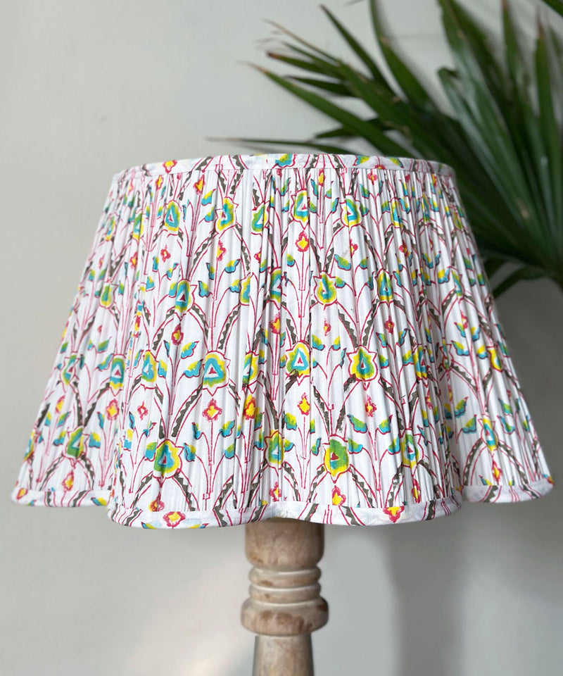 Spring Orchard Pleated Shade